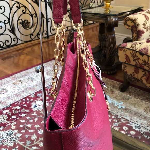 NWT, Michael Kors Mercer Chain MD TZ MF Handbag - Picture 6 of 8